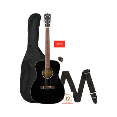 Paquete Guitarra Acustica Fender Cc-60s Concert Pack V2blk, 0970150406